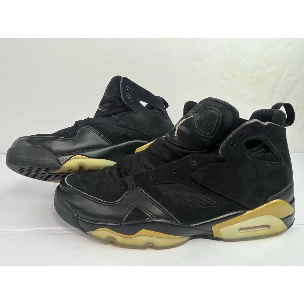 Nike Air Jordan Flight Club '91 Men's Size 10.5 Black Metallic Gold DC7329-007